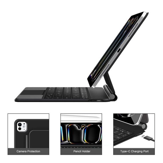 Tech-Protect SmartCase Magnetic for iPad Pro 11” 5/6 2024-2025 - Black