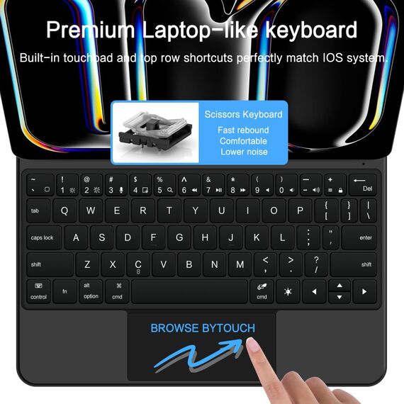 Tech-Protect SmartCase Magnetic for iPad Pro 13” 7/8 2024-2025 - Black