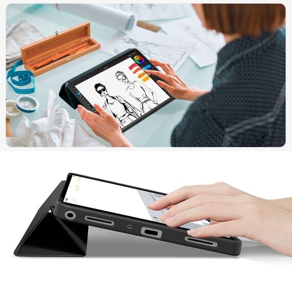 TechProtect SmartCase for Samsung Galaxy Tab A9+ / A11+ Plus 11.0 X210 / X215 / X216 / X230 / X235 / X236 - Black