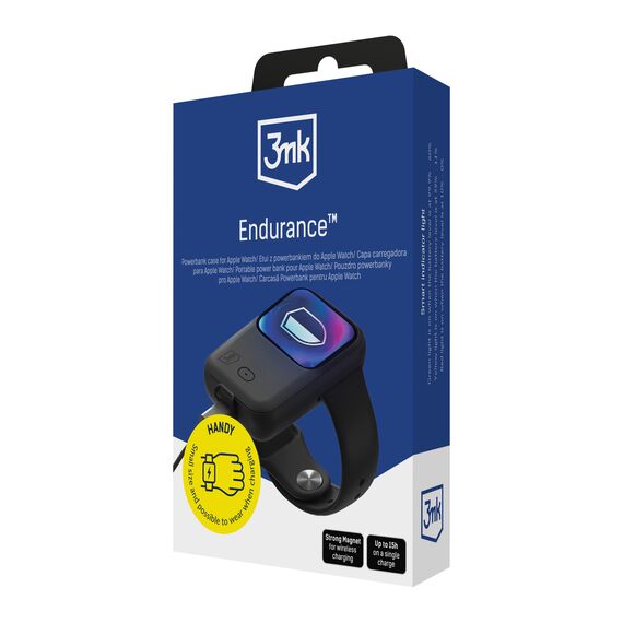 3mk Endurance Powerbank for Apple Watch 49 mm 2.5W 1200mAh USB-C - black - Accessories - Smartwatches & Accessories - Techbox