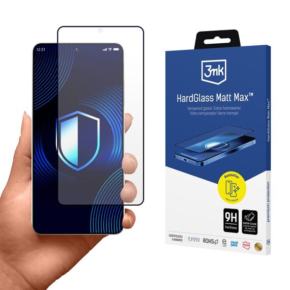 3mk HardGlass Matt Max Tempered Glass for Samsung Galaxy S26 Ultra