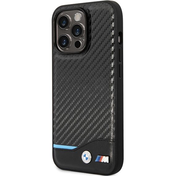 BMW Leather Carbon Case for iPhone 13 Pro Max - Black | Techbox