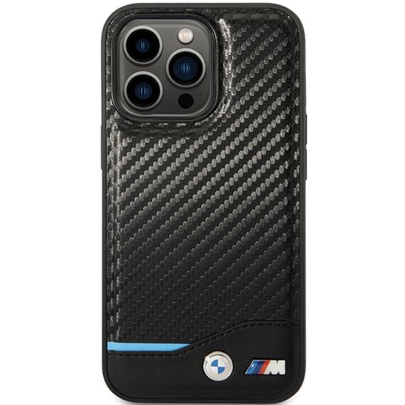 BMW Leather Carbon Case for iPhone 13 Pro Max - Black | Techbox