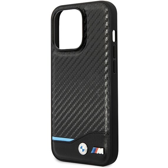 BMW Leather Carbon Case for iPhone 13 Pro Max - Black | Techbox