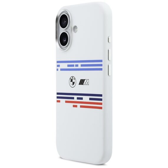 BMW M Silicon Horizontal Line MagSafe Case for iPhone 17 - White | Techbox