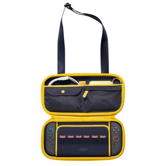 Spigen Nano Pop Pro Pouch for Nintendo Switch 2 - Navy Blue and Yellow