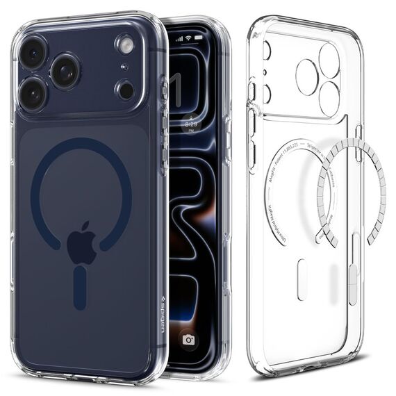 Spigen Ultra Hybrid MagSafe Case for iPhone 17 Pro Max - Clear Navy Blue - Uncategorized Cases (2) - Cases - Techbox