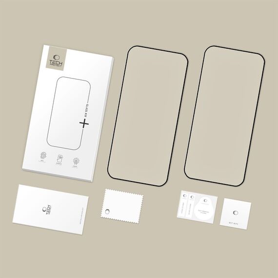Tech-Protect Glass Fit+ 2-pack for Xiaomi Poco F8 Pro Ultra - black