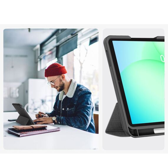 Tech-Protect SC Pen Canvas Case for Samsung Galaxy Tab A9+ / A11+ Plus 11.0 X210 / X215 / X216 / X230 / X235 / X236 - Gray | Techbox