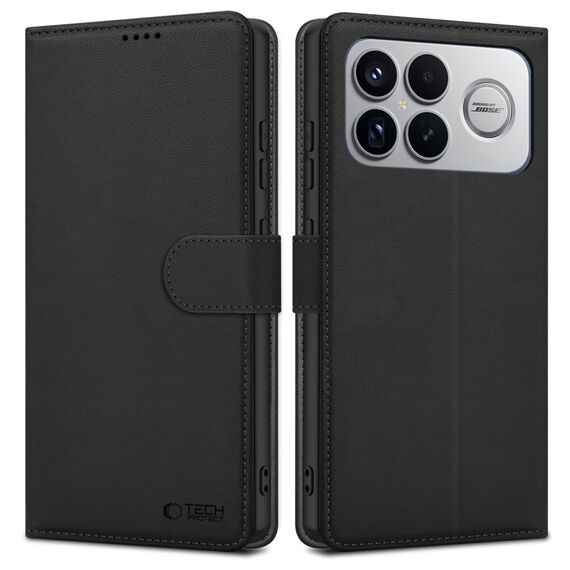 Tech-Protect Wallet Case for Xiaomi Poco F8 Ultra - Black - Uncategorized Cases (2) - Cases - Techbox
