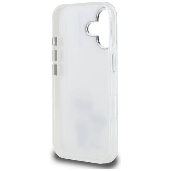 Karl Lagerfeld IML Aquarelle Karl &amp; Choupette &amp; Logo iPhone 16 Case - White | Techbox