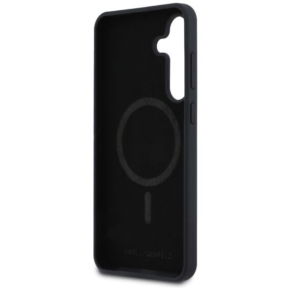 Karl Lagerfeld Silicone Karl &amp; Choupette Heads MagSafe Case for Samsung Galaxy S25 FE - Black - Uncategorized Cases (2) - Cases - Techbox