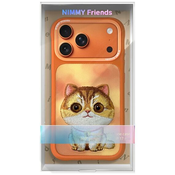 Nimmy Big Eyed Pet 2.0 Cat case for iPhone 17 Pro Max - orange | Techbox