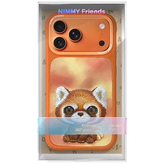 Nimmy Big Eyed Pet 2.0 Raccoon case for iPhone 17 Pro - orange | Techbox