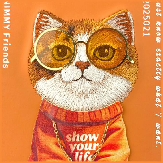 Nimmy Glasses Cool Cat Case for iPhone 17 Pro Max - Orange | Techbox