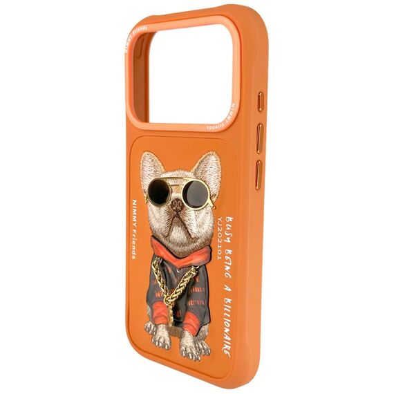 Nimmy Glasses Cool Dog iPhone 17 Pro Case - Orange | Techbox