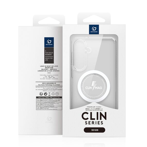 Dux Ducis Clin Mag Case Compatible with MagSafe for Samsung S26 - Transparent | Techbox