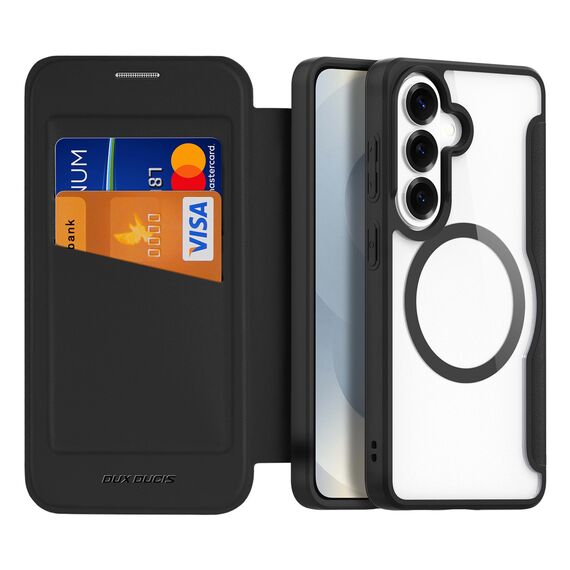 Dux Ducis Skin X Pro MagSafe Compatible Wallet Case for Samsung Galaxy S26+ - Black | Techbox