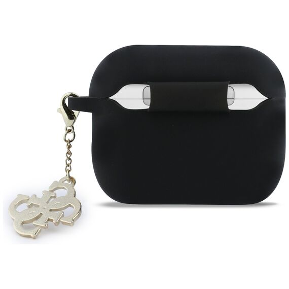 Guess Silicone 4G Charm Case for AirPods Pro 3 - Black