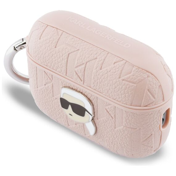 Karl Lagerfeld Monogram Karl Head Case for AirPods Pro 3 - Pink