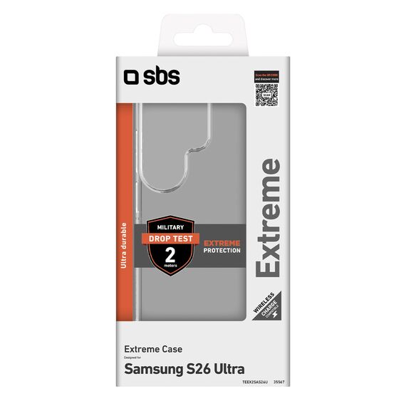 SBS Extreme X2 Case for Samsung Galaxy S26 Ultra - Transparent | Techbox