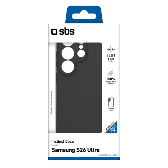 SBS Instinct Case for Samsung Galaxy S26 Ultra - Black | Techbox