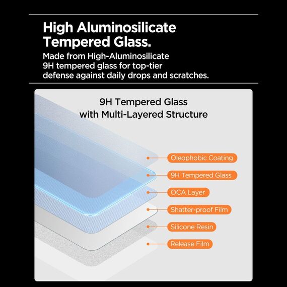 Spigen Glas.tR AlignMaster Slim 3-Pack Tempered Glass for iPhone 17