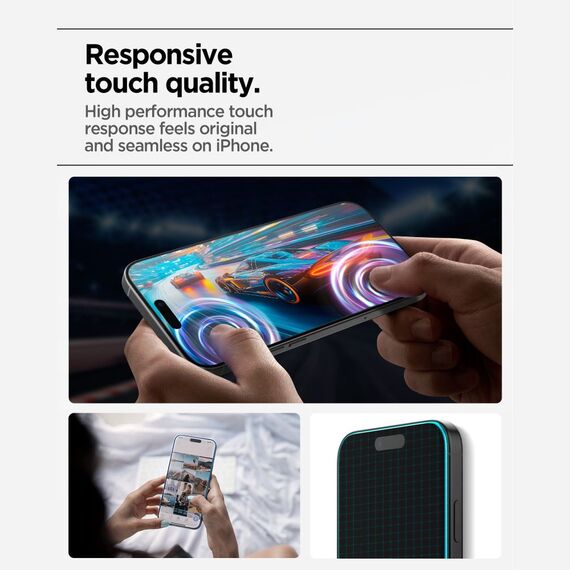 Spigen Glas.tR AlignMaster Slim 3-Pack Tempered Glass for iPhone 17 Pro