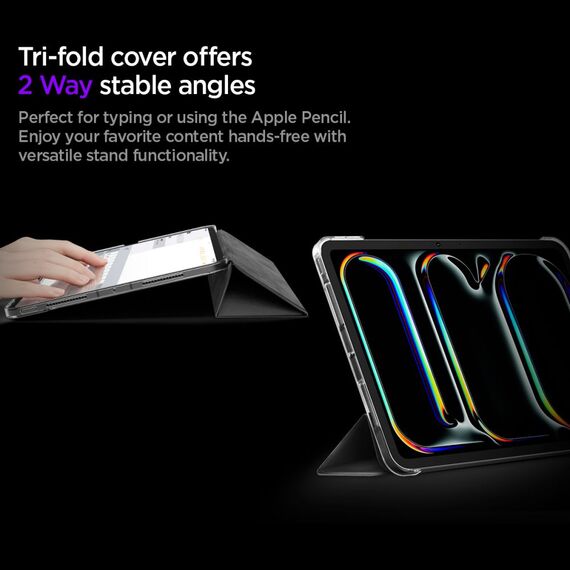 Spigen Liquid Air Folio Case for iPad Pro 11” (2024) iPad Pro 11” (2025) - Black