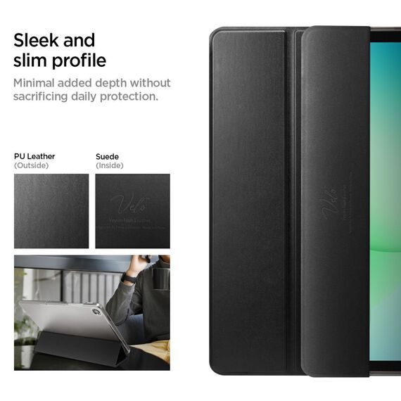 Spigen Smart Fold Case for Samsung Galaxy Tab A9+ / A11+ - Black