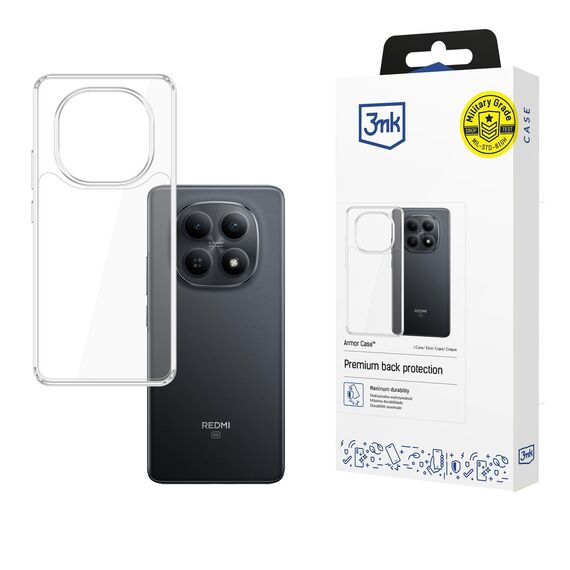 3mk Armor Case for Xiaomi Redmi Note 15 4G / 5G - Transparent