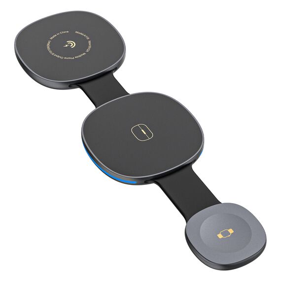 Dudao A11S 3-in-1 Wireless Charging Station black