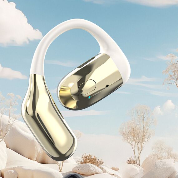 Dudao U4Pro Universal Bluetooth headset (Universal Fit for Both Ears) Beige