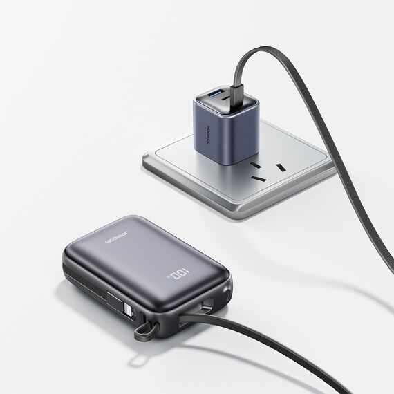 Joyroom JR-PBF29 20000mAh 22.5W Powerbank with Double Cable - Black | Techbox