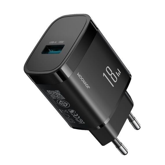 Joyroom JR-TF4 18W wall charger - black - Travel Chargers - Smartphone Chargers - Techbox