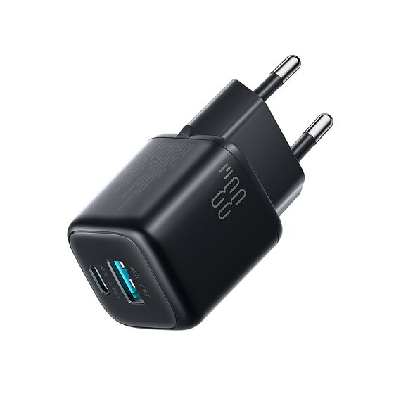 Joyroom JR-TG7 33W USB-A + USB-C Wall Charger - Black - Travel Chargers - Smartphone Chargers - Techbox