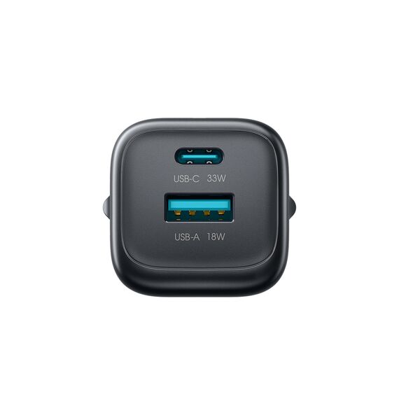 Joyroom JR-TG7 33W USB-A + USB-C Wall Charger - Black - Travel Chargers - Smartphone Chargers - Techbox