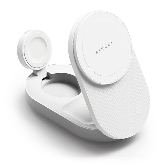Ringke QI2.2 25W 3in1 Magnetic MagSafe Inductive Charger - White