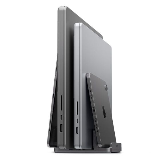 Spigen LD208S4 Desk Organizer for Laptops, Tablets, Smartphones, Keyboards - Gray