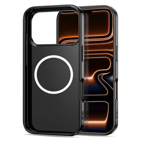 Tech-Protect Lamano MagSafe case for iPhone 17 Pro Max - black and brown