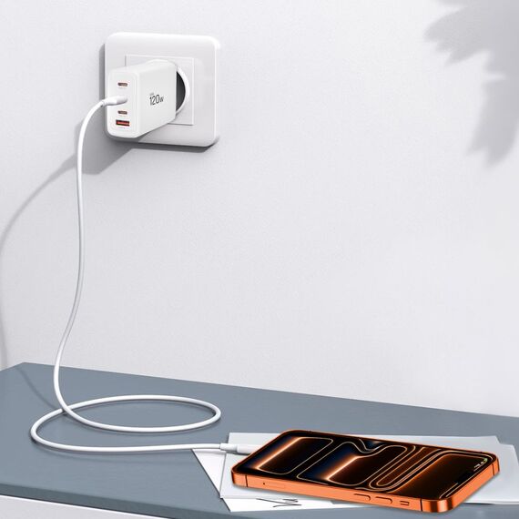 Tech-Protect NC120W-GAN 4-Port 120W Wall Charger - White