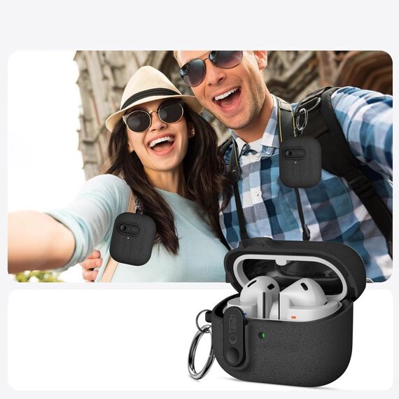 Tech-Protect Slim Hook Case for Samsung Galaxy Buds 3 / 3 FE / 3 Pro - Black