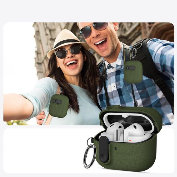 Tech-Protect Slim Hook Case for Samsung Galaxy Buds 3 / 3 FE / 3 Pro - Green