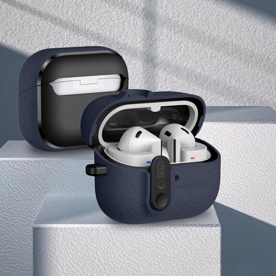 Tech-Protect Slim Hook Case for Samsung Galaxy Buds 3 / 3 FE / 3 Pro - Navy Blue