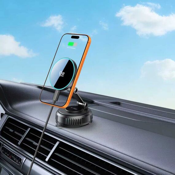 Tech-Protect V8 Magnetic MagSafe 25W Car Charger - Black