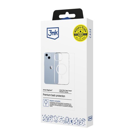 3mk Armor Magcase for iPhone 14 Plus - Transparent