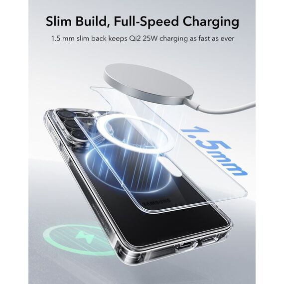 ESR Classic Hybrid Kickstand MagSafe Case for Samsung Galaxy S26 Ultra - Clear