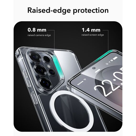 ESR Classic Hybrid MagSafe Case for Samsung Galaxy S26 Ultra - Transparent