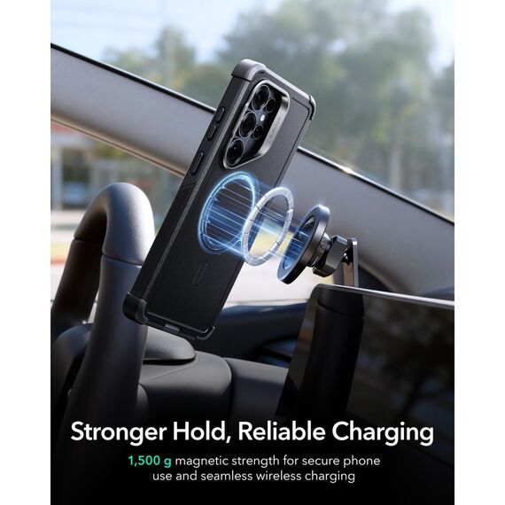 ESR Cyber ​​Tough Kickstand MagSafe Case for Samsung Galaxy S26 Ultra - Black