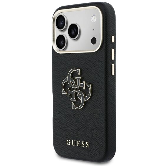 Guess FW Resin Logo Case for iPhone 17 Pro - Black